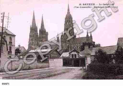 Ville de BAYEUX, carte postale ancienne