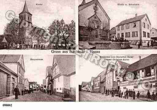 Ville de BISCHHOLTZ, carte postale ancienne