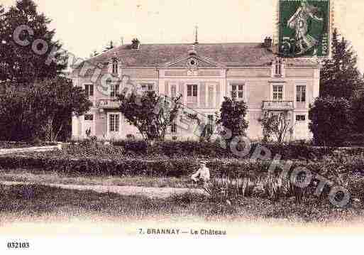 Ville de BRANNAY, carte postale ancienne