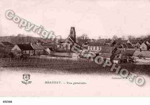 Ville de BRANNAY, carte postale ancienne