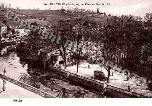 Ville de BRANTOME, carte postale ancienne