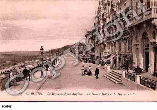 Ville de CABOURG, carte postale ancienne