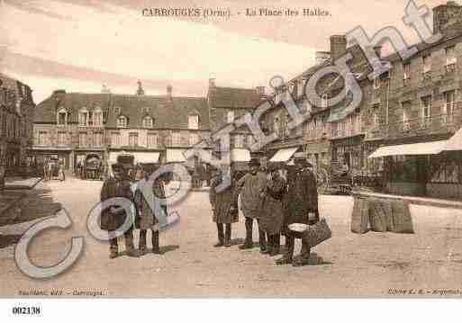 Ville de CARROUGES, carte postale ancienne