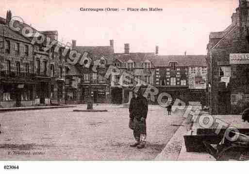 Ville de CARROUGES, carte postale ancienne