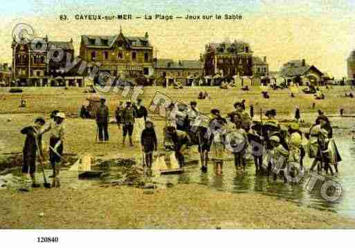 Ville de CAYEUXSURMER, carte postale ancienne