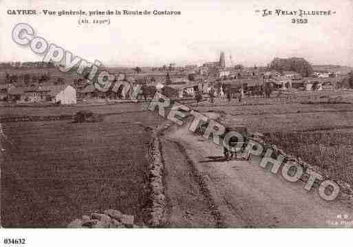 Ville de CAYRES, carte postale ancienne