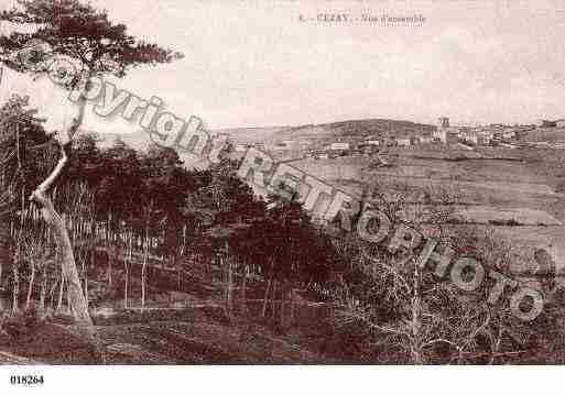 Ville de CEZAY, carte postale ancienne