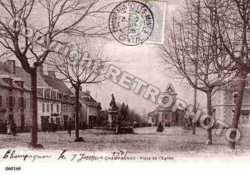 Ville de CHAMPAGNAC, carte postale ancienne