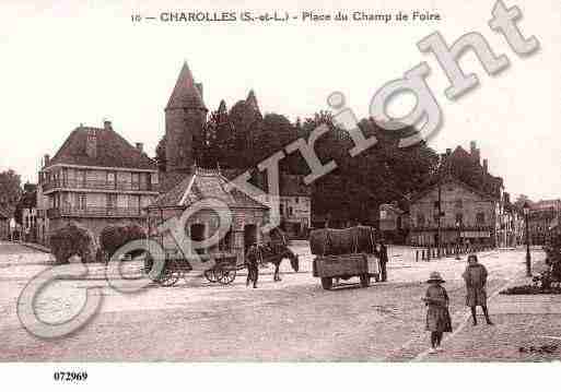 Ville de CHAROLLES, carte postale ancienne