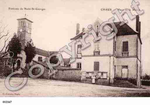 Ville de CHAUX, carte postale ancienne