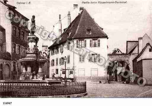 Ville de COLMAR, carte postale ancienne