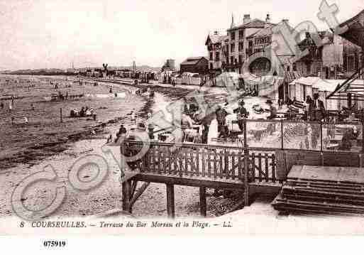 Ville de COURSEULLESSURMER, carte postale ancienne