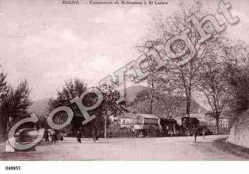 Ville de DIGNELESBAINS, carte postale ancienne