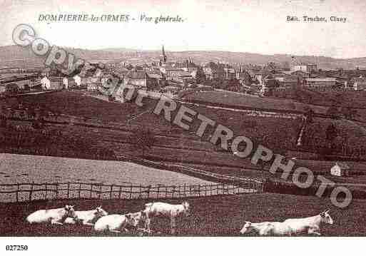 Ville de DOMPIERRELESORMES, carte postale ancienne