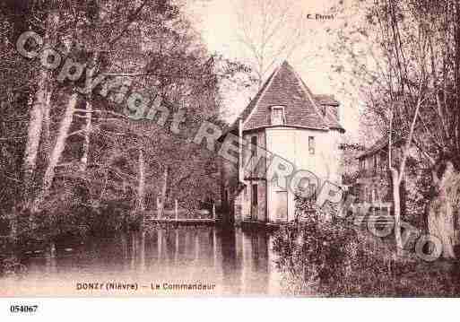 Ville de DONZY, carte postale ancienne