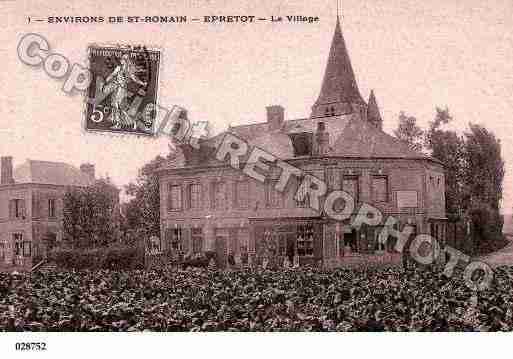 Ville de EPRETOT, carte postale ancienne