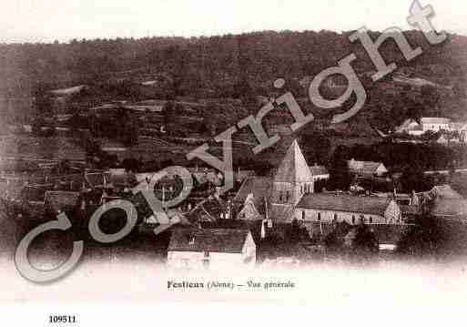 Ville de FESTIEUX, carte postale ancienne