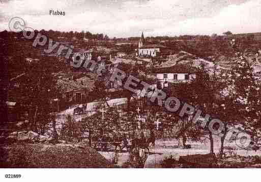 Ville de FLABAS, carte postale ancienne