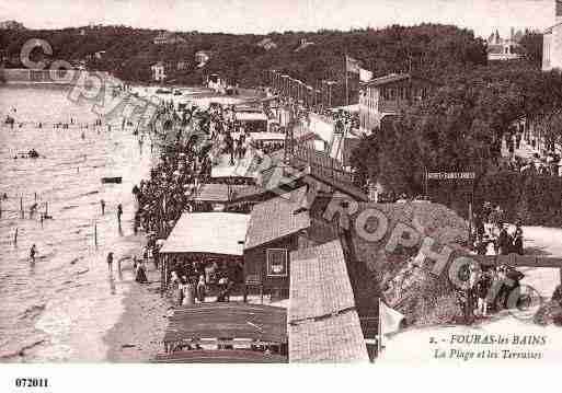 Ville de FOURAS, carte postale ancienne