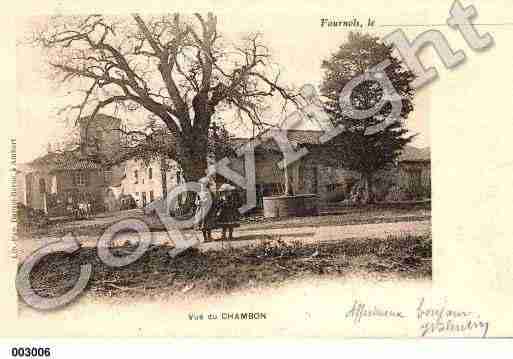 Ville de FOURNOLS, carte postale ancienne