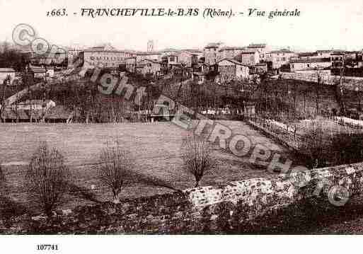 Ville de FRANCHEVILLE, carte postale ancienne