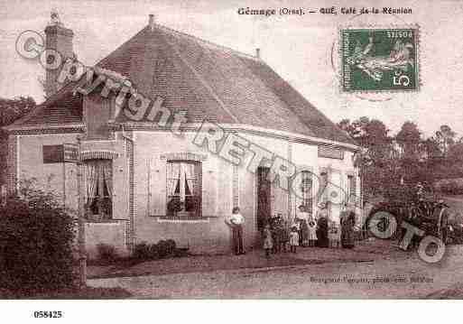 Ville de GEMAGES, carte postale ancienne