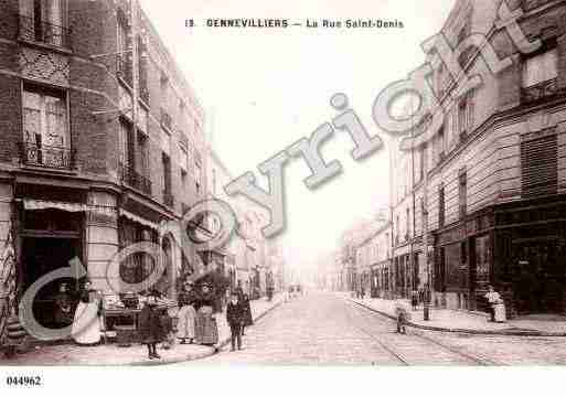 Ville de GENNEVILLIERS, carte postale ancienne