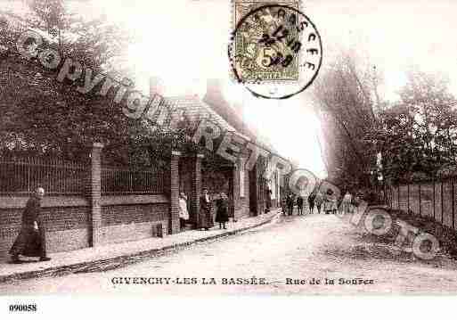 Ville de GIVENCHYLESLABASSEE, carte postale ancienne