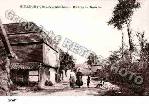 Ville de GIVENCHYLESLABASSEE, carte postale ancienne