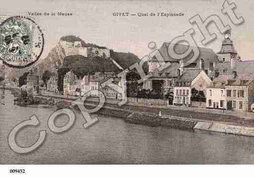 Ville de GIVET, carte postale ancienne