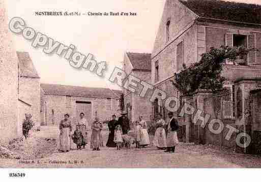 Ville de GUERARD, carte postale ancienne