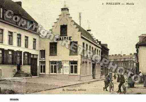 Ville de HALLUIN, carte postale ancienne