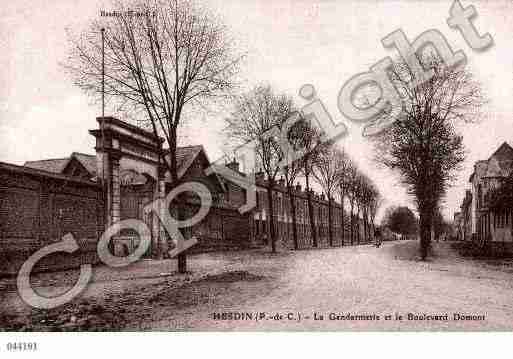 Ville de HESDIN, carte postale ancienne