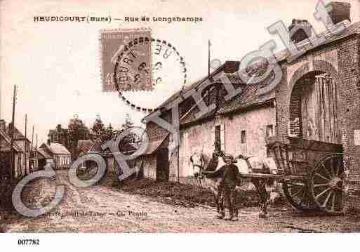 Ville de HEUDICOURT, carte postale ancienne