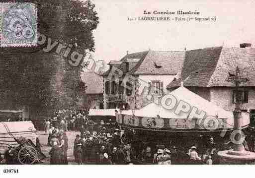 Ville de LAGRAULIERE, carte postale ancienne