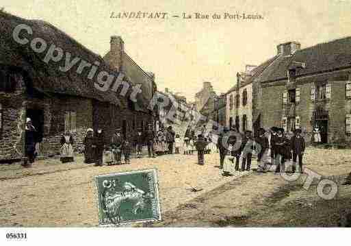 Ville de LANDEVANT, carte postale ancienne