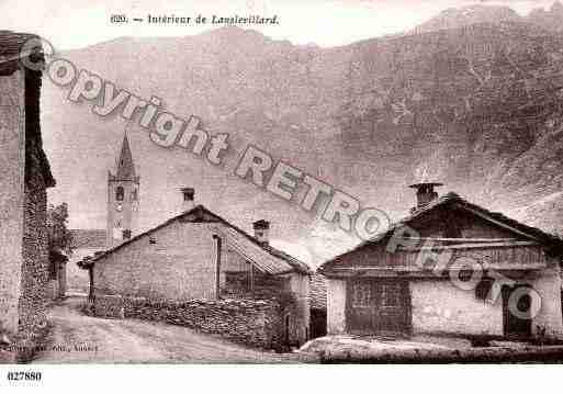 Ville de LANSLEVILLARD, carte postale ancienne