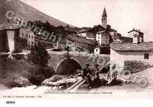 Ville de LANSLEVILLARD, carte postale ancienne