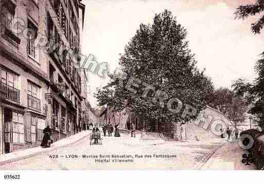 Ville de LYON, carte postale ancienne