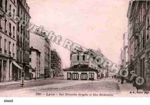 Ville de LYON, carte postale ancienne