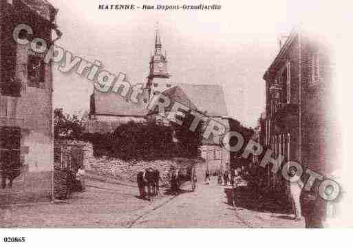 Ville de MAYENNE, carte postale ancienne