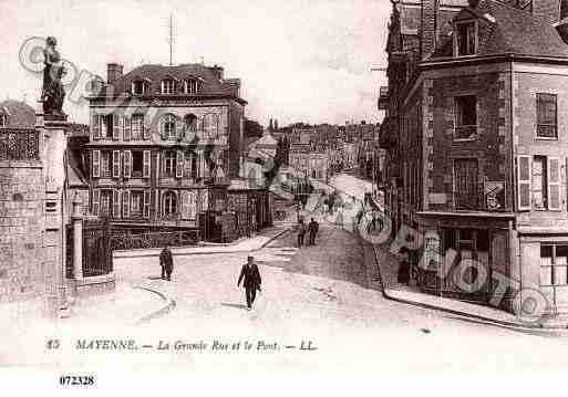 Ville de MAYENNE, carte postale ancienne