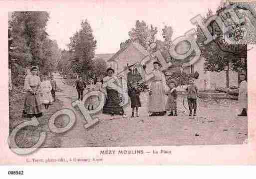 Ville de MEZYMOULINS, carte postale ancienne