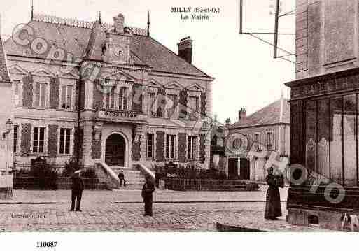 Ville de MILLYLAFORET, carte postale ancienne