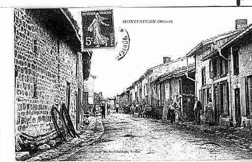 Ville de MONTFAUCOND'ARGONNE, carte postale ancienne