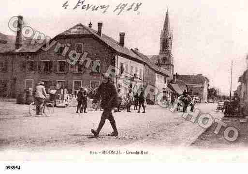 Ville de MOOSCH, carte postale ancienne