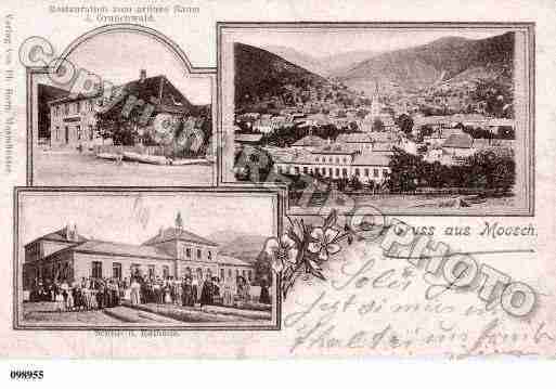 Ville de MOOSCH, carte postale ancienne