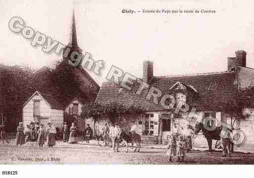 Ville de OISLY, carte postale ancienne
