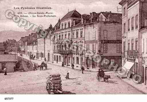 Ville de OLORONSAINTEMARIE, carte postale ancienne