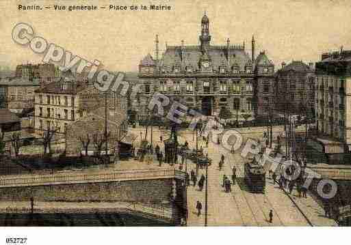 Ville de PANTIN, carte postale ancienne